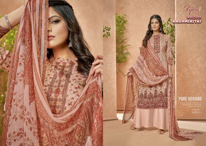 Fyra Kashmiriyat Heavy Latest Ethnic Wear Jam Cotton Printed Dress Material Collection